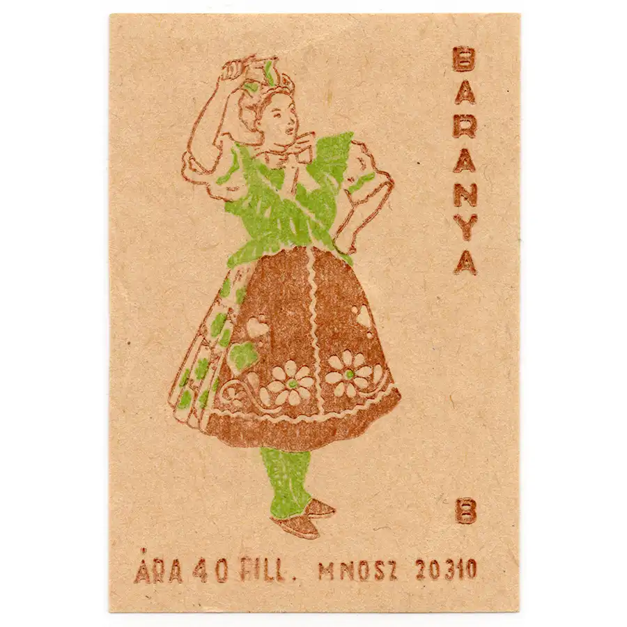 hungary-matchbox-labels-134 The Rich Tapestry of Hungarian Folk Costumes: A Journey Through Regions - Hungary - Folk Costumes
