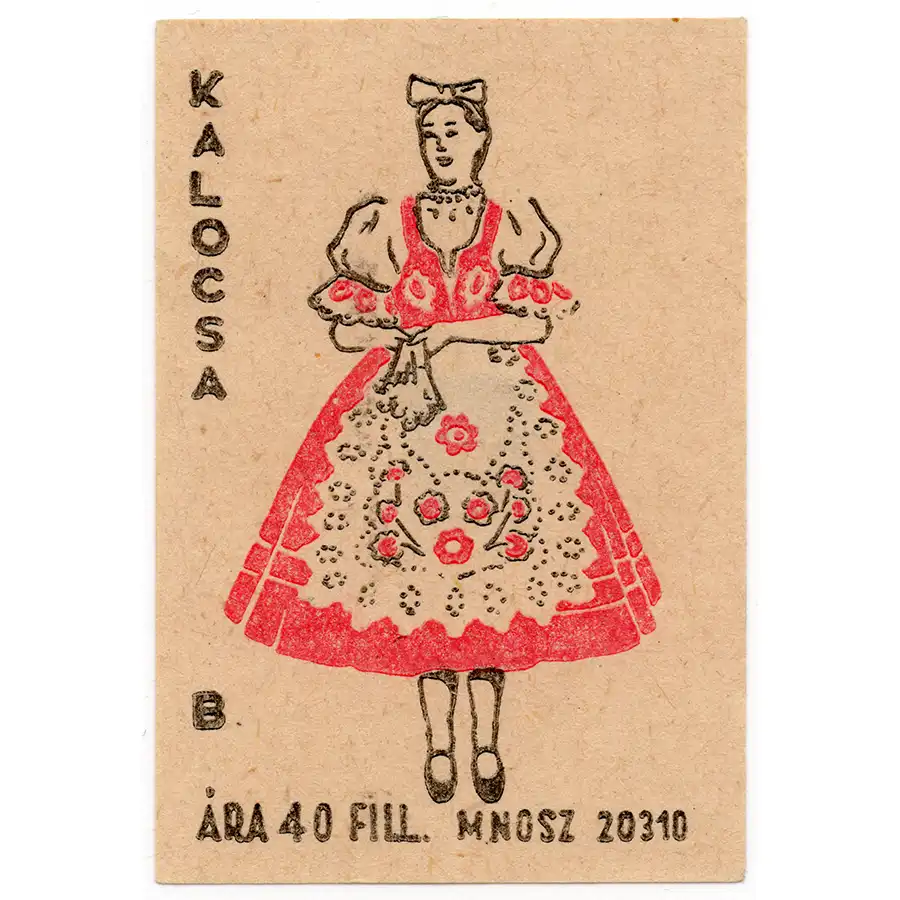 hungary-matchbox-labels-138 Hungary Traditional costume