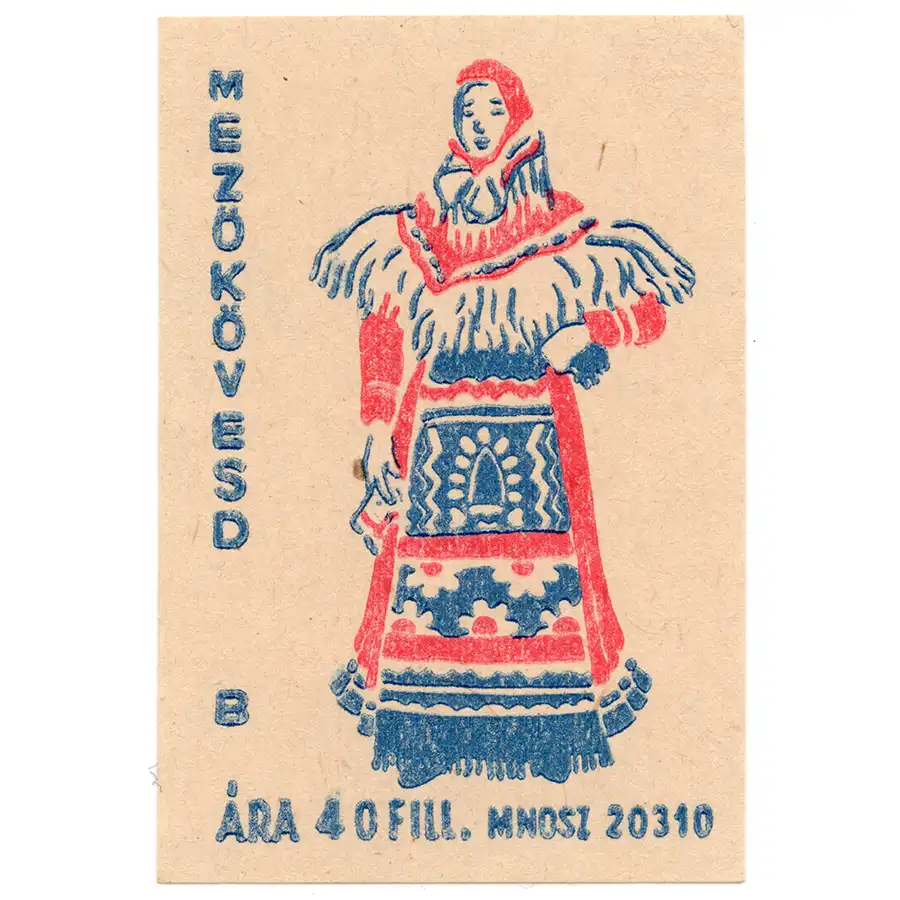 hungary-matchbox-labels-152 The Rich Tapestry of Hungarian Folk Costumes: A Journey Through Regions - Hungary - Folk Costumes