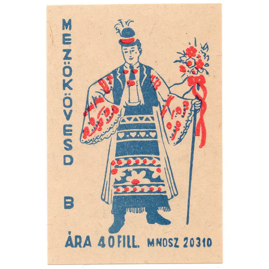 hungary-matchbox-labels-153 The Rich Tapestry of Hungarian Folk Costumes: A Journey Through Regions - Hungary - Folk Costumes