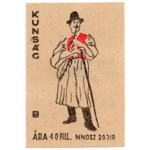 Kunság man&#039;s folk costume
