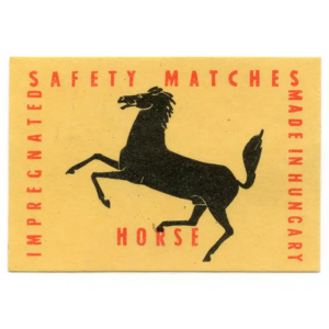 Horse - Hungarian Export Safety Matches