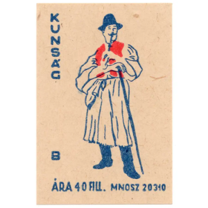 Kunság man&#039;s folk costume