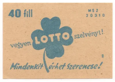Hungarian Lottery: A Chronicle of Change (1950-1970) - Hungary - Lottery
