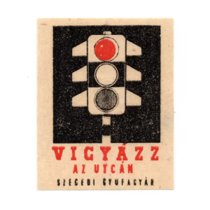 Safe traffic - Hungarian Matchbox Labels