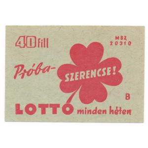 Try your luck! LOTTO every week