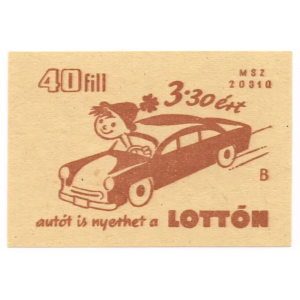 You can also win a car in the lottery