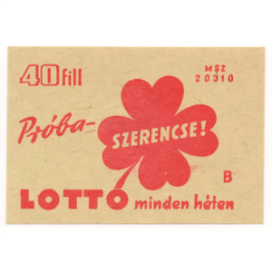 Try your luck! LOTTO every week