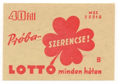Hungarian Lottery: A Chronicle of Change (1950-1970) - Hungary - Lottery