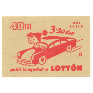You can also win a car in the lottery