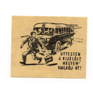 Safe traffic - Hungarian Matchbox Labels