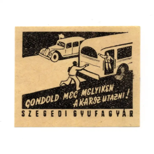 Safe traffic - Hungarian Matchbox Labels