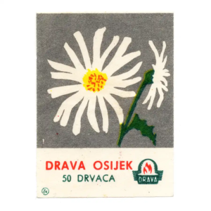Yugoslavia Flowers - Matchbox Labels