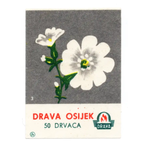 Yugoslavia Flowers - Matchbox Labels
