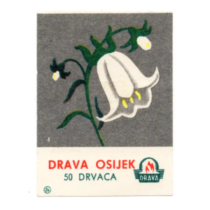 Yugoslavia Flowers - Matchbox Labels