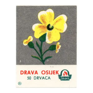 Yugoslavia Flowers - Matchbox Labels