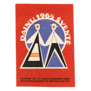 Lithuanian Matchbox Labels - Lithuanian Song Festival, 1965