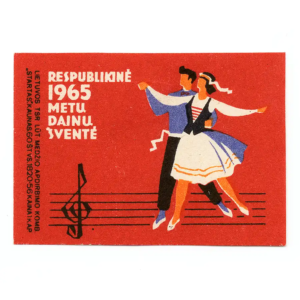 Lithuanian Matchbox Labels - Lithuanian Song Festival, 1965