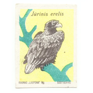 Lithuanian Birds - Lithuania Matchbox Labels