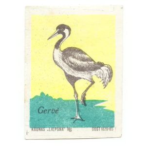 Lithuanian Birds - Lithuania Matchbox Labels