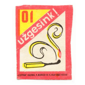 Lithuanian Fire Safety - Do not play with fire