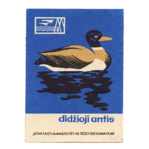 Lithuanian Birds - Lithuania Matchbox Labels