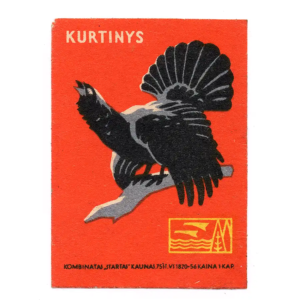 Lithuanian Birds - Lithuania Matchbox Labels