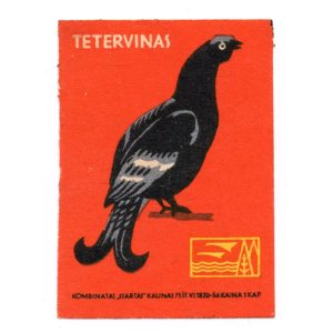 Lithuanian Birds - Lithuania Matchbox Labels