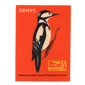 Lithuanian Birds - Lithuania Matchbox Labels