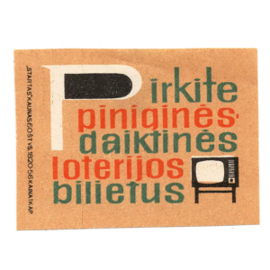 Lithuanian Matchbox Labels - State Savings Bank