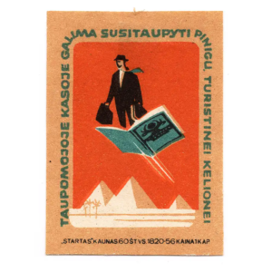 Lithuanian Matchbox Labels - State Savings Bank