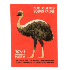 Lithuania Matchbox Labels - Visit Kaunas Zoo