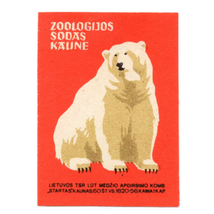 Lithuania Matchbox Labels - Visit Kaunas Zoo