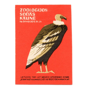 Lithuania Matchbox Labels - Visit Kaunas Zoo