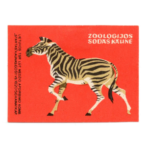 Lithuania Matchbox Labels - Visit Kaunas Zoo