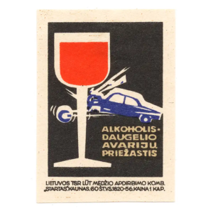 Lithuanian Matchbox Labels - Safe Traffic