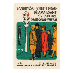 Lithuanian Matchbox Labels - Safe Traffic