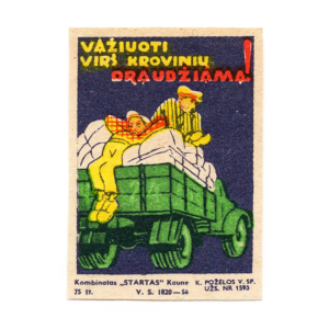 Lithuanian Matchbox Labels - Safe Traffic
