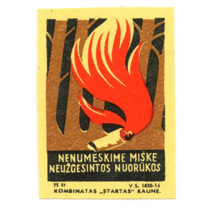 Lithuanian Fire Safety - Do not play with fire