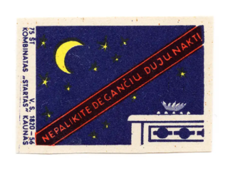 Lithuanian Fire Safety - Do not play with fire