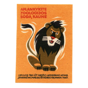 Lithuania Matchbox Labels - Visit Kaunas Zoo