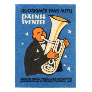 Lithuanian Matchbox Labels - Lithuanian Song Festival, 1965