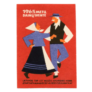 Lithuanian Matchbox Labels - Lithuanian Song Festival, 1965