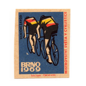 World Cycling Championship BRNO 1969 - Matchbox Labels, 100 years of Cycling