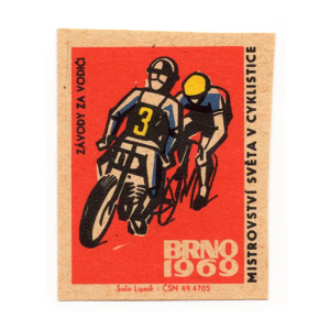 World Cycling Championship BRNO 1969 - Matchbox Labels, 100 years of Cycling